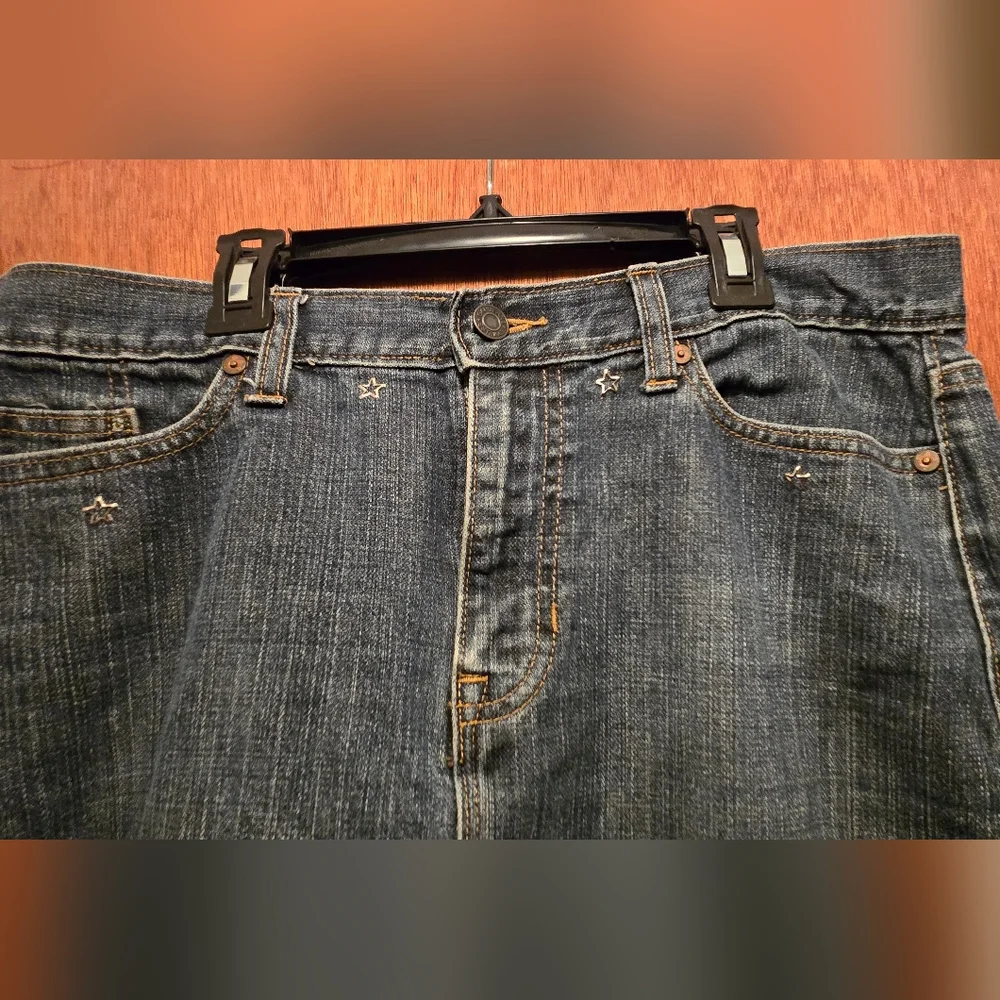 Gap Jeans Dark Wash Denim Skirts Sz8 - Picture 3 of 7